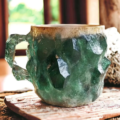 Kristallen Drinkmok Met Imitatie Mineraalstructuur En Extra Zachte Dagelijkse Warmtebeleving