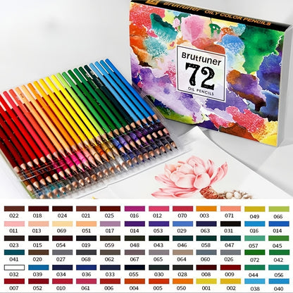 Olie-gebaseerde kleurpotlodenset – 72/180/520 stuks met zachte kern voor professioneel en creatief gebruik