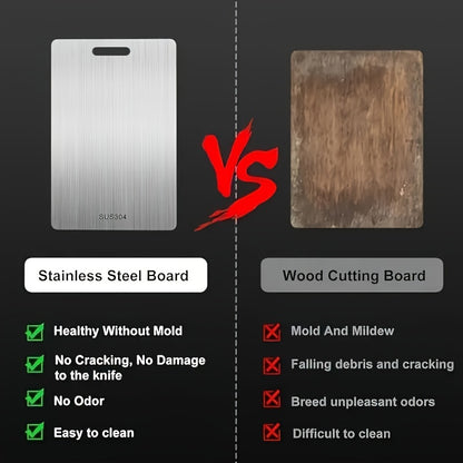 Premium titanium snijplank – Dubbelzijdig, hygiënisch & duurzaam