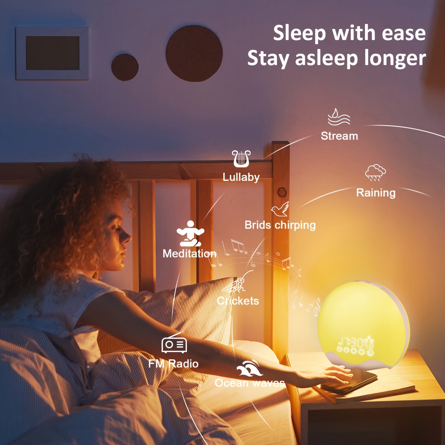 Slimme Zonsopgangwekker – Dubbel Alarm met Nachtlampje en App-bediening