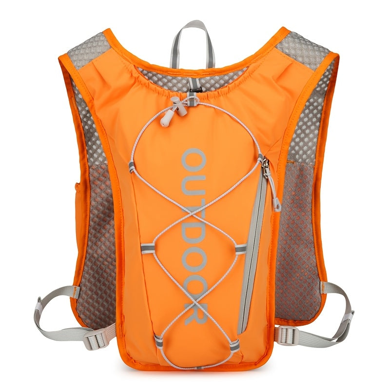 Reflecterende Sportrugzak – Multifunctionele Rugtas met Waterfleshouder voor Fietsen & Hardlopen