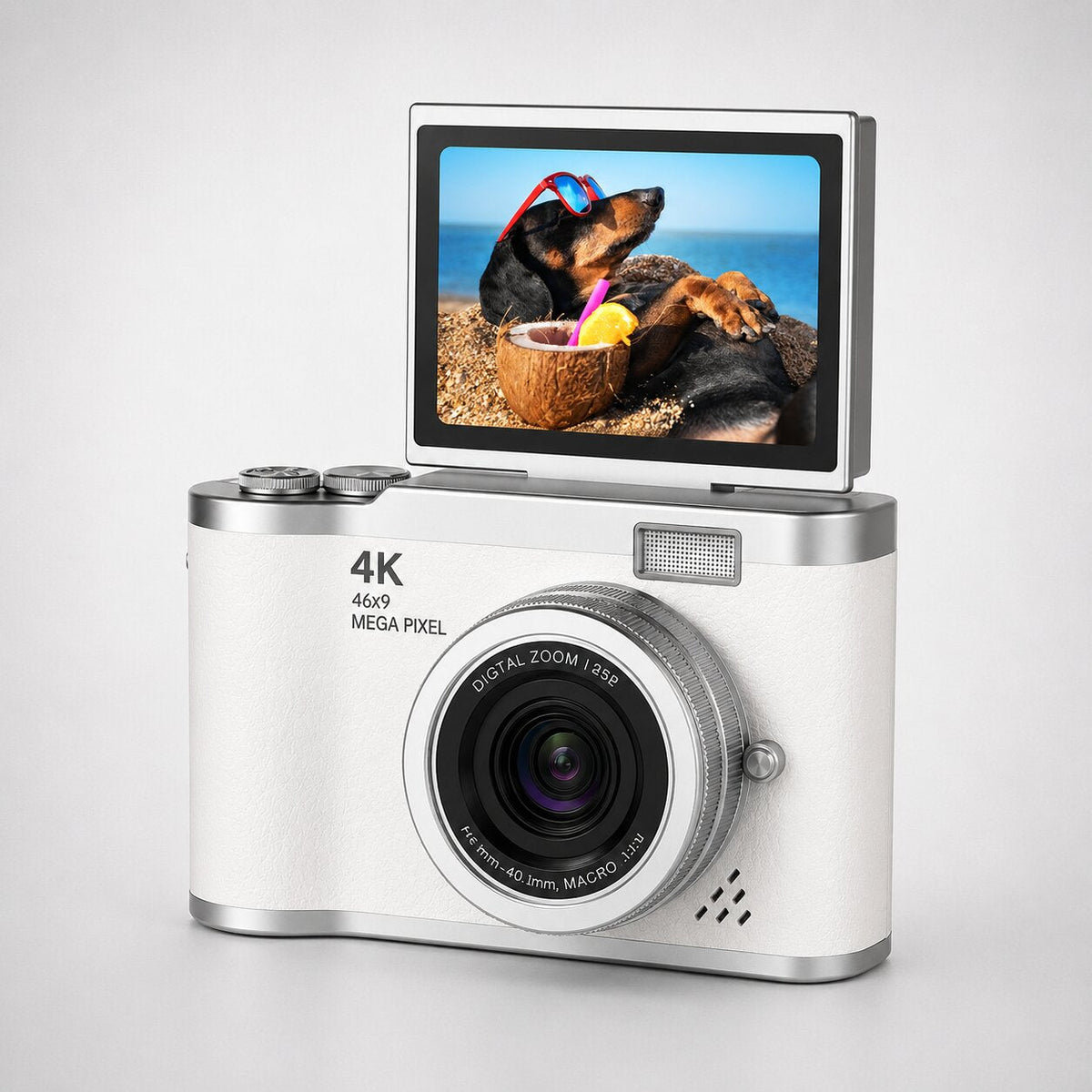 Kleine Digitale Camera met Klapdisplay voor Foto’s Video’s en Dagelijkse Opnames
