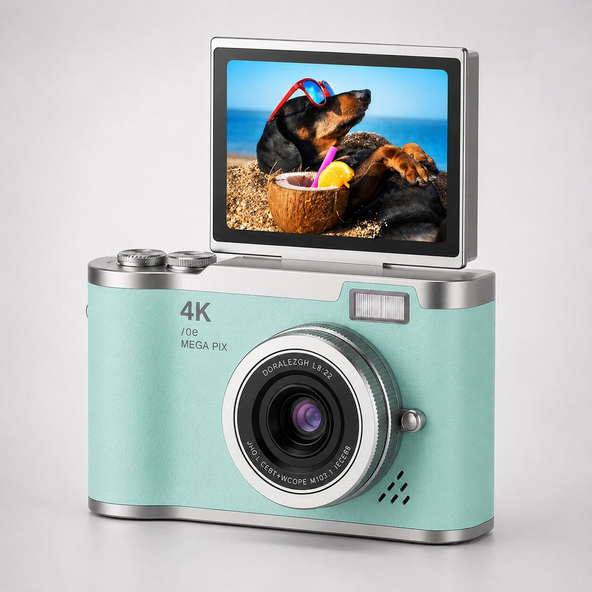 Kleine Digitale Camera met Klapdisplay voor Foto’s Video’s en Dagelijkse Opnames