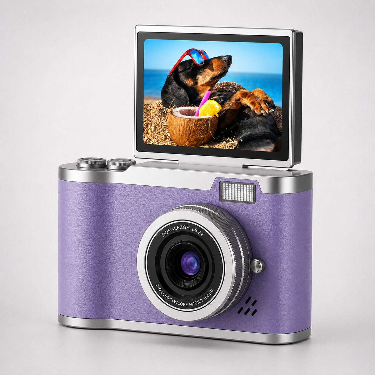 Kleine Digitale Camera met Klapdisplay voor Foto’s Video’s en Dagelijkse Opnames