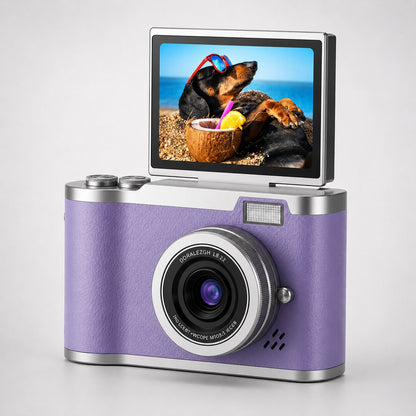 Kleine Digitale Camera met Klapdisplay voor Foto’s Video’s en Dagelijkse Opnames
