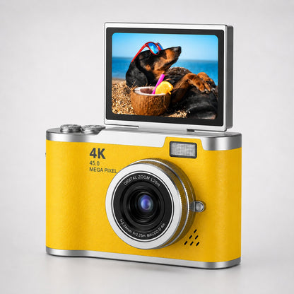 Kleine Digitale Camera met Klapdisplay voor Foto’s Video’s en Dagelijkse Opnames