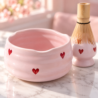 5-Delige Matcha Set Met Schenkkom En Traditionele Bereidingsaccessoires