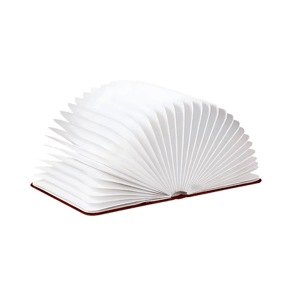 Opvouwbare Boeklamp Met Hout En Papier Voor Creatieve En Draagbare Sfeerverlichting