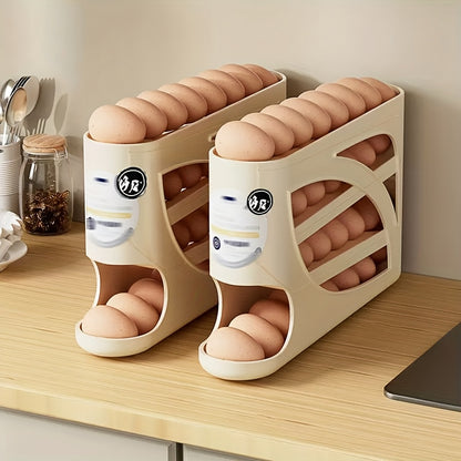 EggSlide Organizer – Stapelbare Automatische Eierhouder voor Koelkast en Keukenopslag