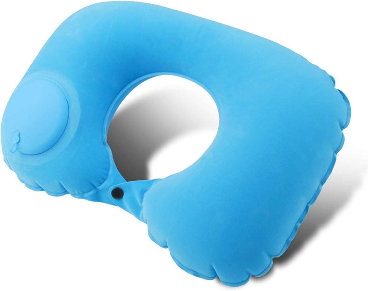 Opblaasbaar Reiskussen Met Geïntegreerde Handpomp Voor Comfortabele Ondersteuning Onderweg