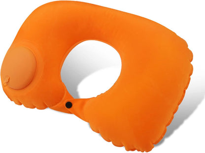 Opblaasbaar Reiskussen Met Geïntegreerde Handpomp Voor Comfortabele Ondersteuning Onderweg