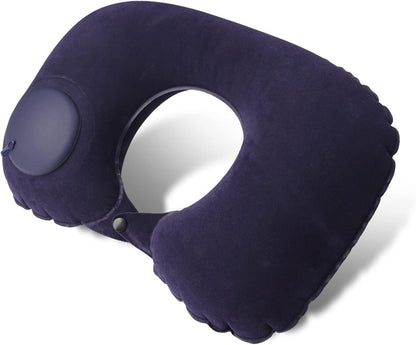 Opblaasbaar Reiskussen Met Geïntegreerde Handpomp Voor Comfortabele Ondersteuning Onderweg