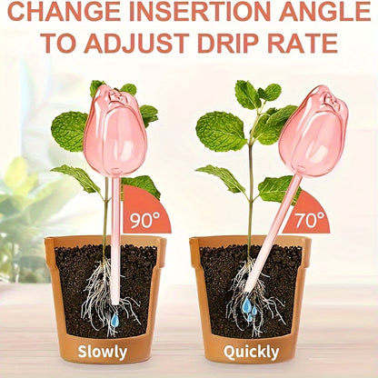 Roze Tulp Irrigatiebal voor Binnen- en Buitenplanten