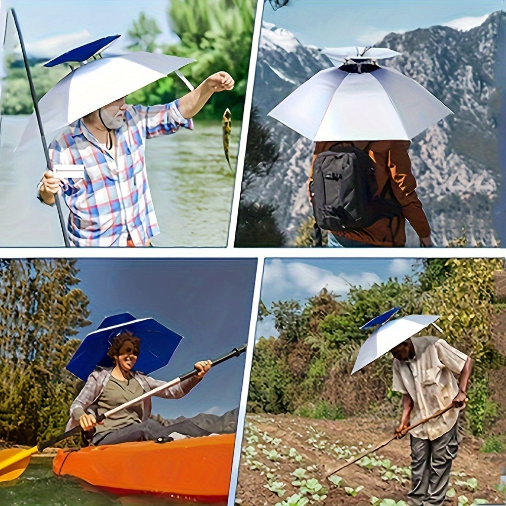 Opvouwbare Paraplu Hoed met Dubbellaags Ontwerp voor Outdoor Activiteiten
