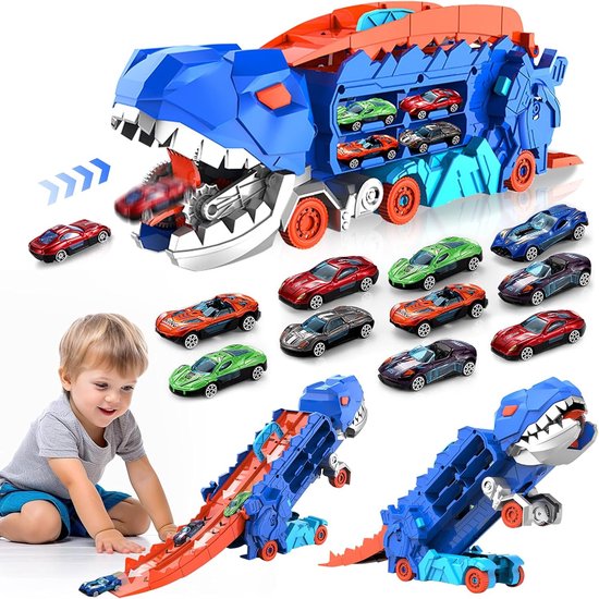 Interactieve Dinosaurus Speelgoedauto met Opbergruimte