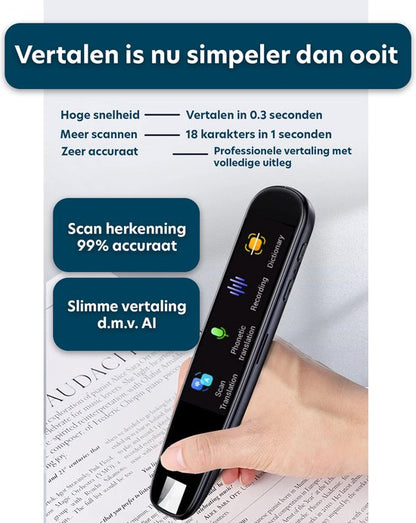 Slimme Vertaalpen Met Scanner, Camera En Spraakvertaling Voor Meer Dan 100 Talen