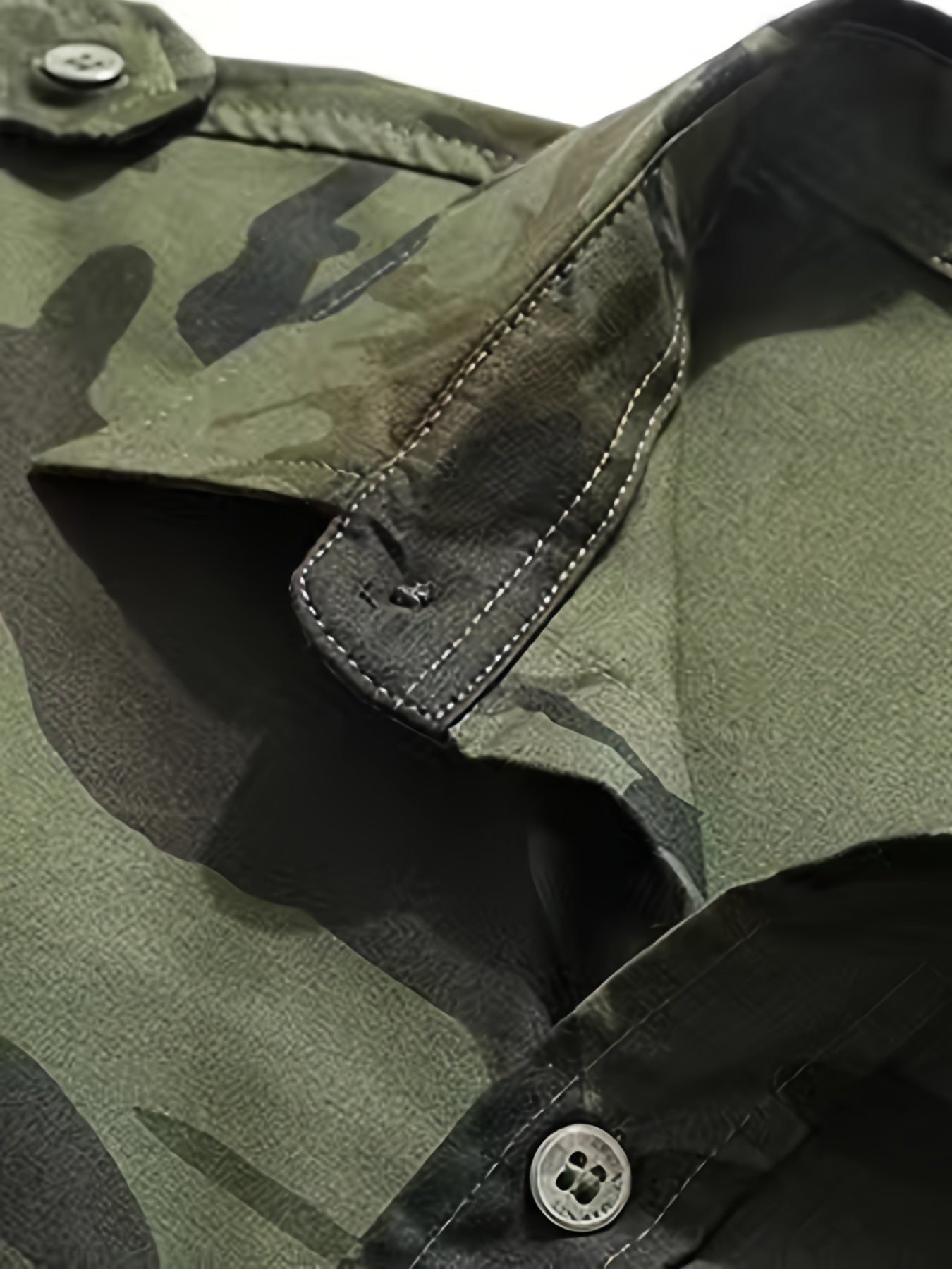 Heren Militair Camouflage Shirt – 100% Katoen met Borstzakken
