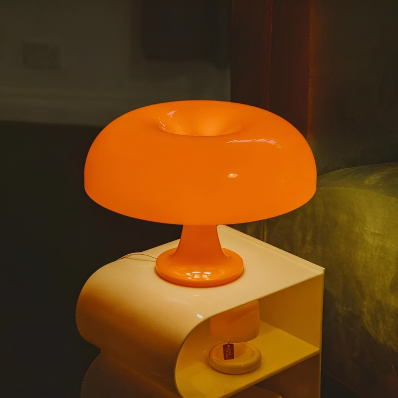 Retro Tafellamp Met Paddenstoelvorm En Instelbare LED Verlichting