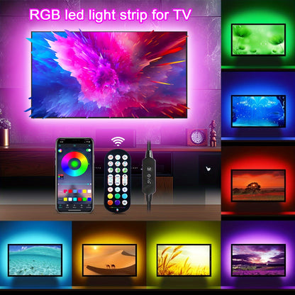 GlowLine RGB TV Strip – Sfeervolle Achtergrondverlichting voor Home Theater & Gaming
