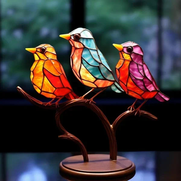 Decoratieve Glazen Vogelbeeldjes Voor Moderne En Luxe Interieurs