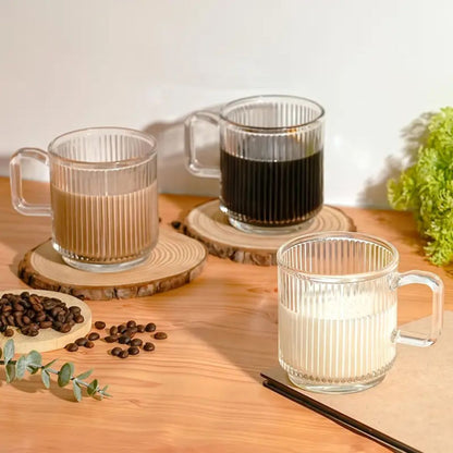 Glazen Koffiemokken Set van 6 Voor Warme En Koude Dranken