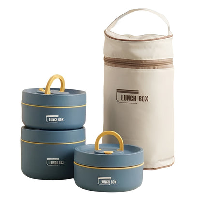 Geïsoleerde Lunchbox Met Meerdere Compartimenten En Draagtas