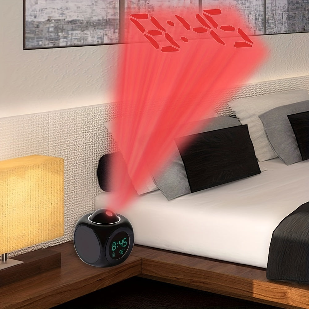 LCD Projectie Wekker met LED Display en Snoozefunctie
