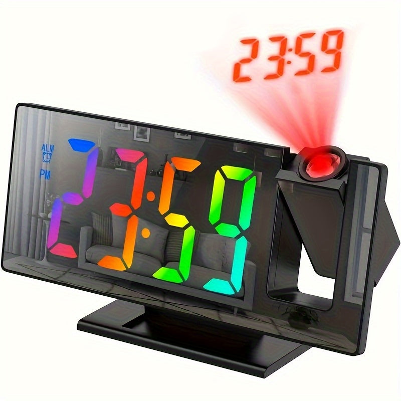 MirrorBeam Projectiewekker – Slimme Tijdweergave met Spiegel en Lichtshow