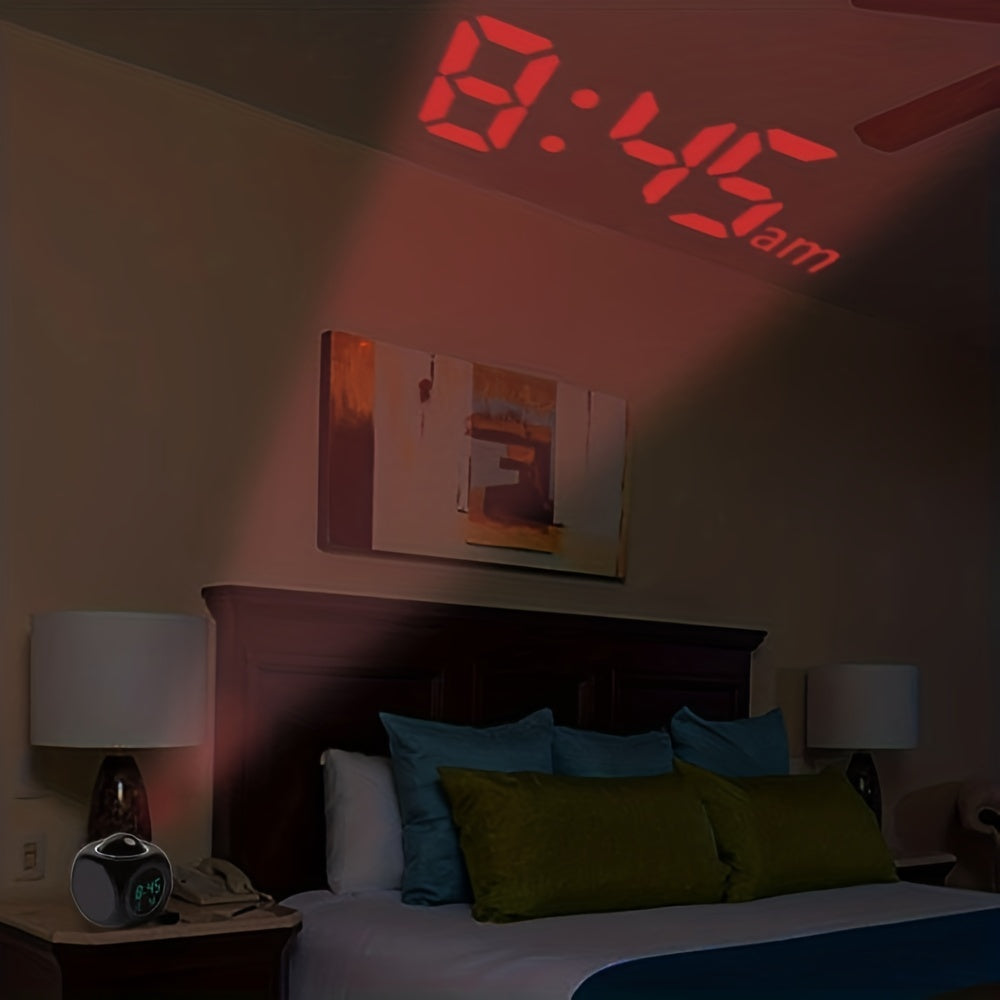 LCD Projectie Wekker met LED Display en Snoozefunctie