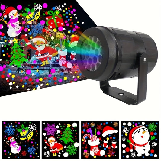USB Sneeuwvlok Projectielamp – RGB LED Decoratie voor Feest & Gamingruimte