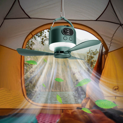 Draagbare Oplaadbare Camping Ventilator met Noodlicht