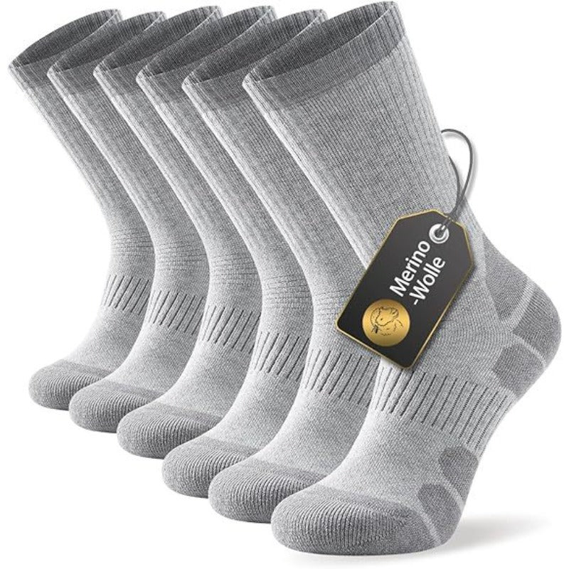 Yeblues 3 Paar Merinowollen Sokken – Ultrawarme Thermoskousen voor Wandelen & Winter