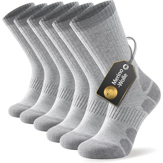 Yeblues 3 Paar Merinowollen Sokken – Ultrawarme Thermoskousen voor Wandelen & Winter