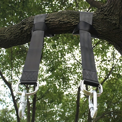 2‑Pack Zware Camping Hangmat Slings met Twee Sloten – Duurzame Ophangaccessoires voor Hangmatten & Schommels