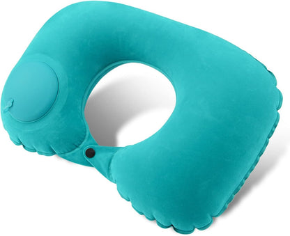 Opblaasbaar Reiskussen Met Geïntegreerde Handpomp Voor Comfortabele Ondersteuning Onderweg