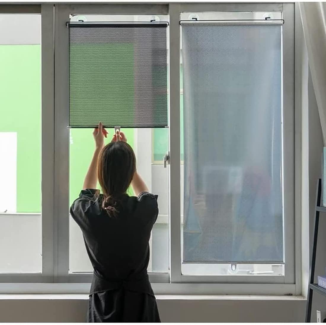 Verduisterend Raamgordijn Met Zuignappen Voor Privacy En Zonwering