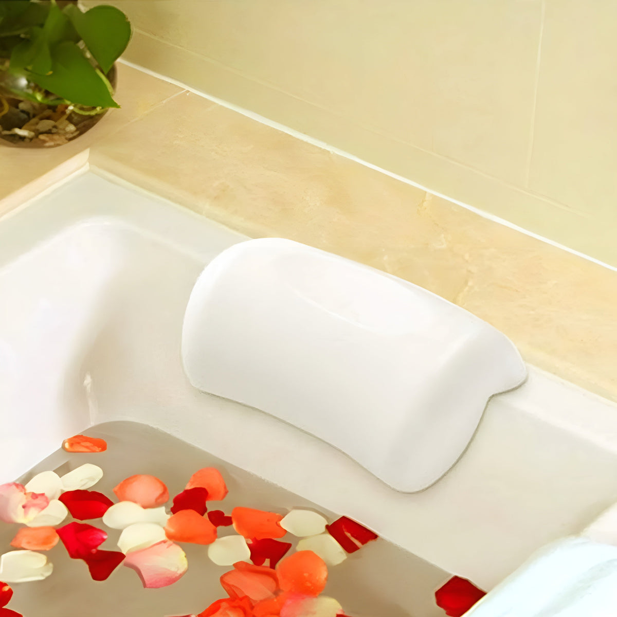 Ergonomisch Badkussen met Memory Foam en Zuignappen