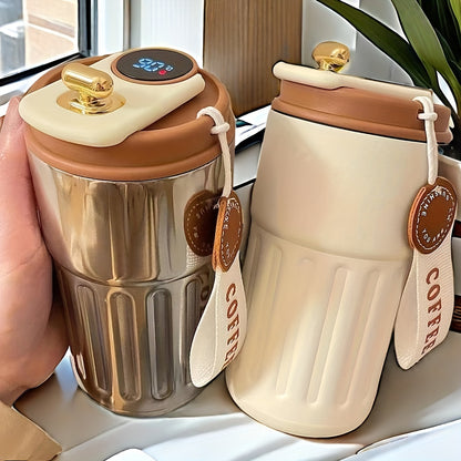 Slim Drinken – Geïsoleerde Reismok met Temperatuurdisplay & 316 RVS