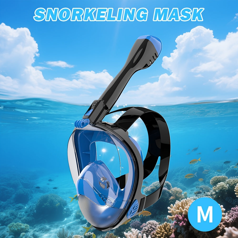 180° Panoramisch Snorkelmasker – Anti‑Condens & Droge Top voor Volwassen Snorkelaars