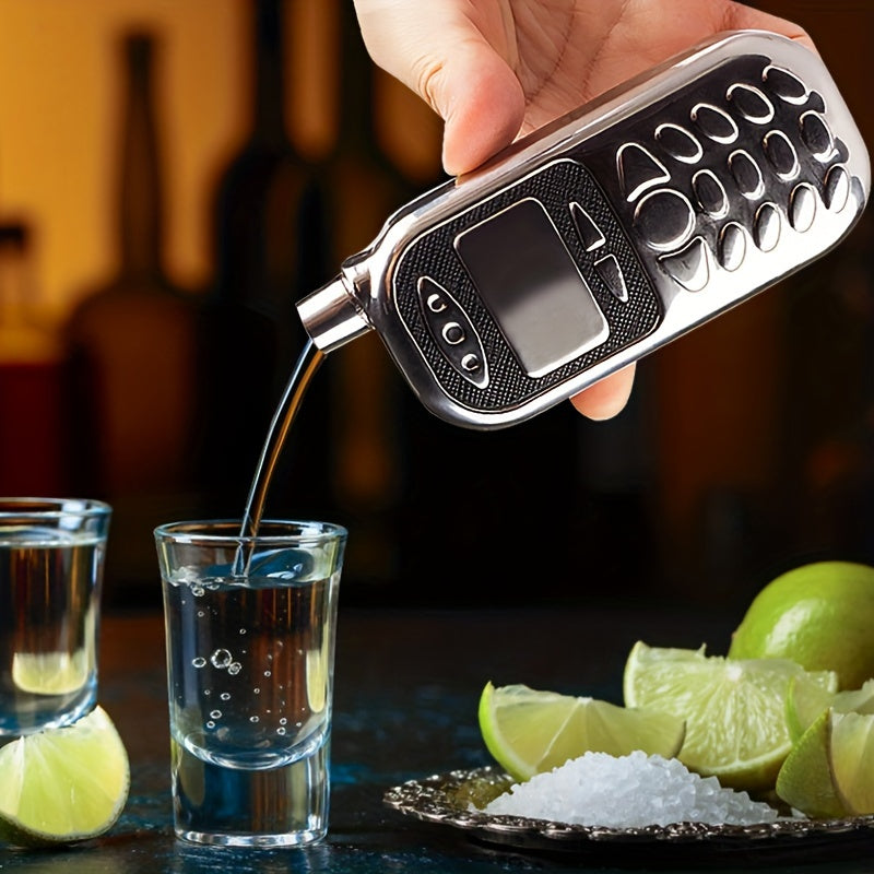 RetroSip Whiskyfles – Mobiele Nostalgie met een Knipoog