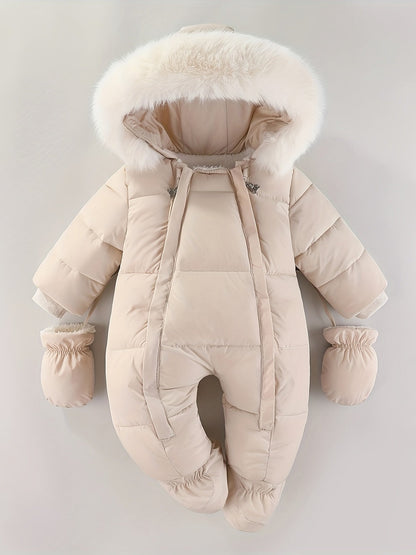 Baby Winteroverall Met Capuchon En Warme Voering