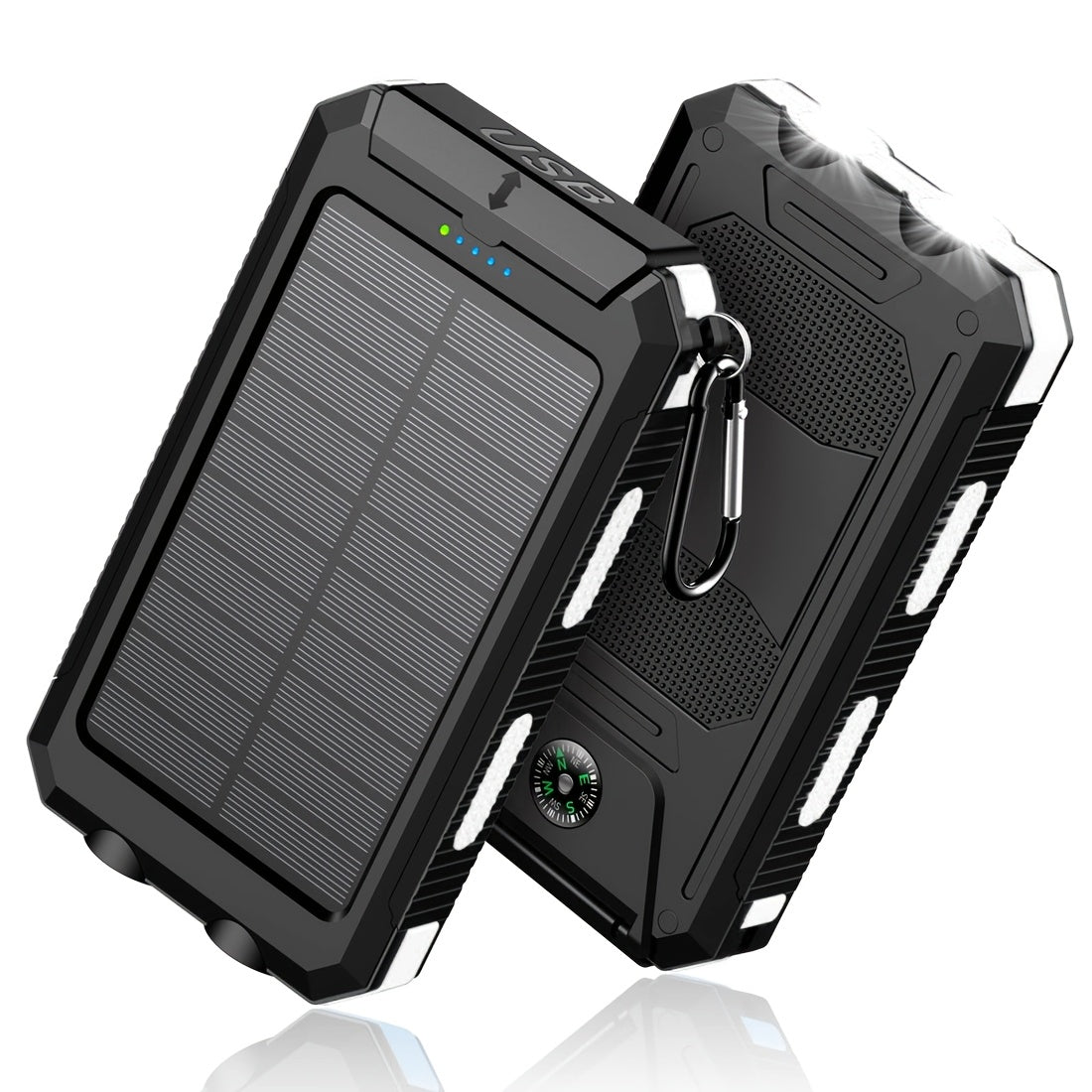 Solar Powerbank 8000mAh – Draagbare Noodstroom voor Outdoor en Reizen