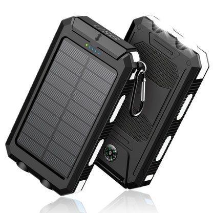 Solar Powerbank 8000mAh – Draagbare Noodstroom voor Outdoor en Reizen