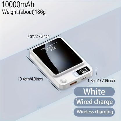 10.000 mAh Magnetische Powerbank – LED-display, USB Type-C