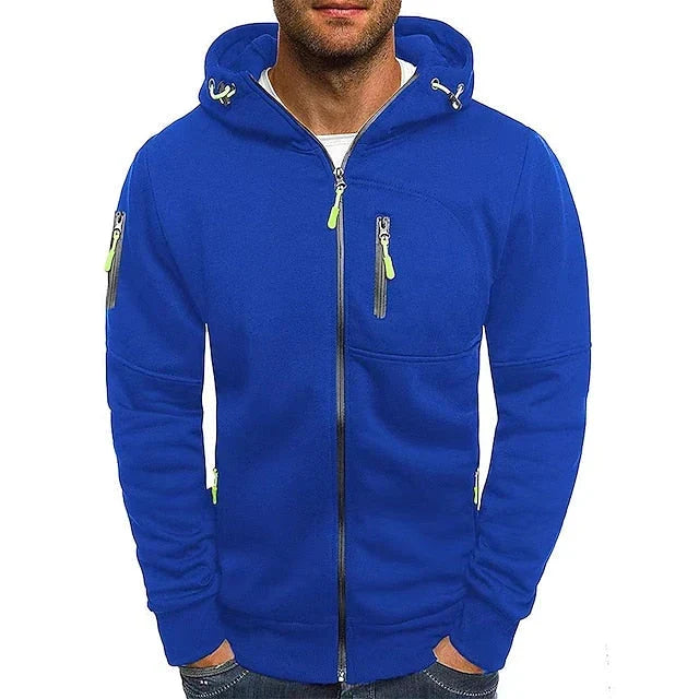 Comfortabele Heren Hoodie van Katoen en Polyester
