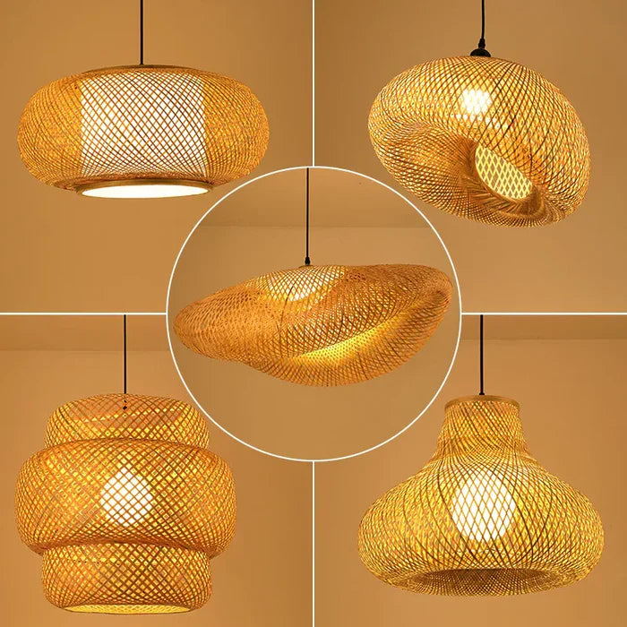 Handgemaakte Rotan Hanglamp Voor Natuurlijke Sfeer In Huis