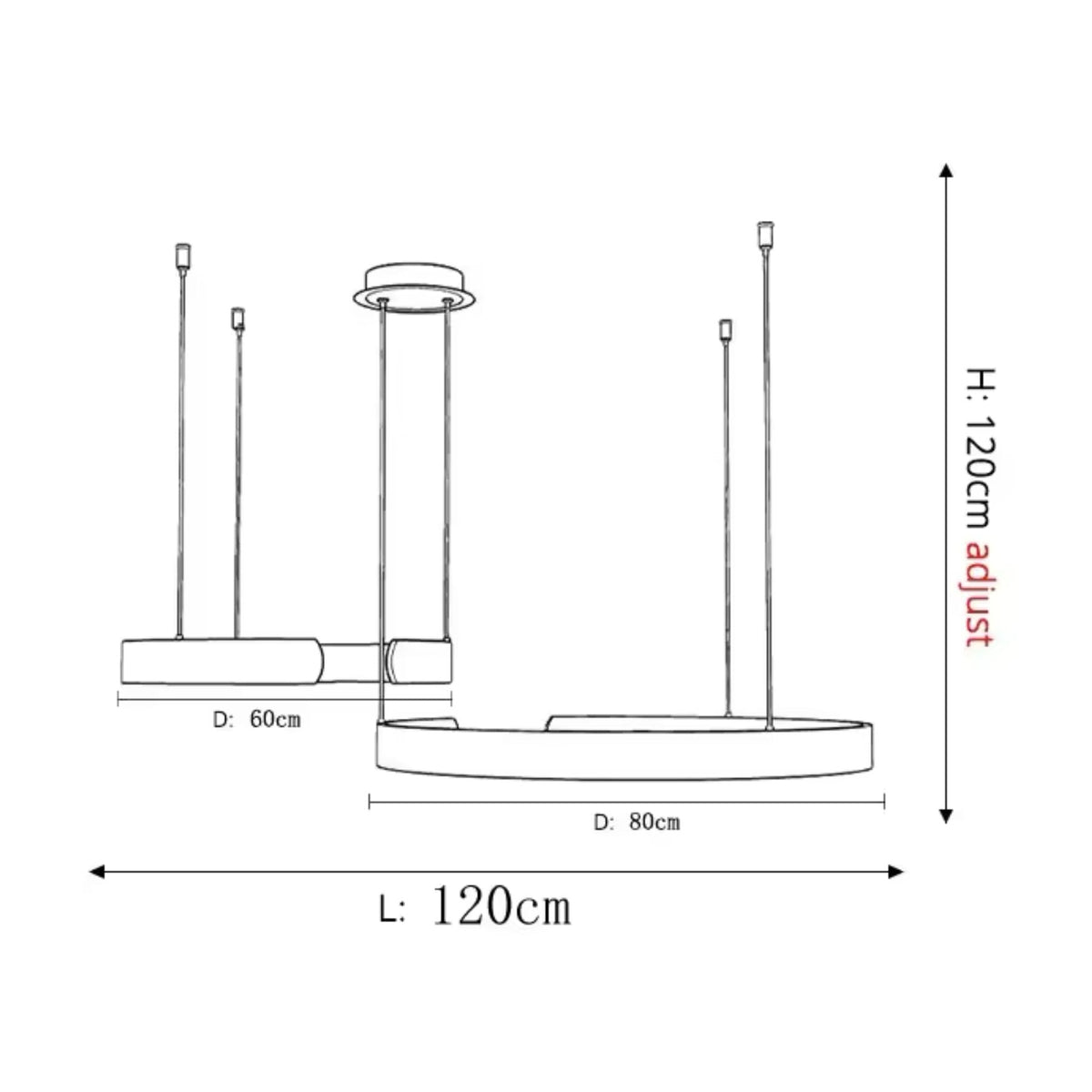 Moderne Ringvormige Hanglamp Met Geïntegreerde LED-Verlichting