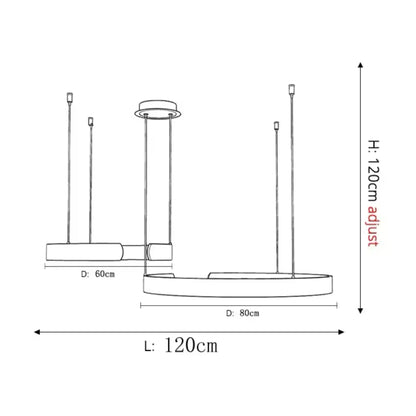 Moderne Ringvormige Hanglamp Met Geïntegreerde LED-Verlichting