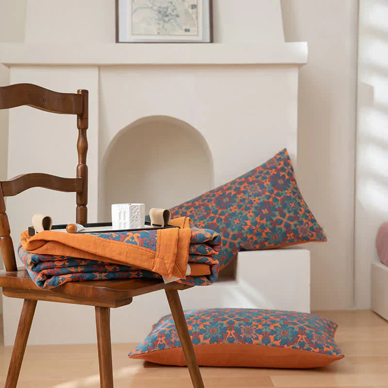 Zeslaags Quilt Van Polyester Met Zacht Comfort En Fris Patroon