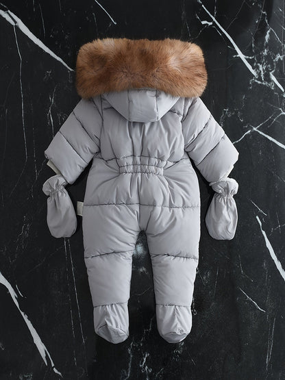 Baby Winteroverall Met Capuchon En Warme Voering